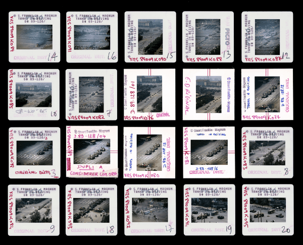 Tiananman Square Beijing China 1989 Contact Sheet © Stuart Franklin Magnum Photos